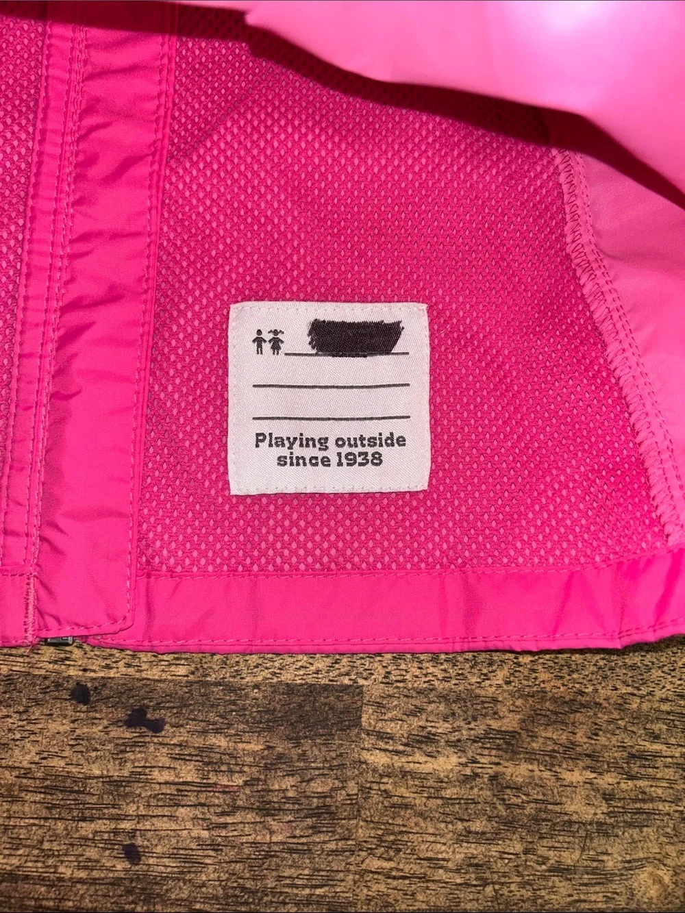 Columbia Kids Bright Pink Hooded Raincoat